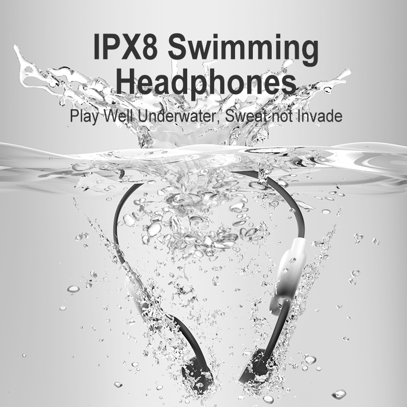 야간 실행 16G 메모리 수영 방수 진정한 무선 개방형 귀 골전도 블루투스 헤드폰