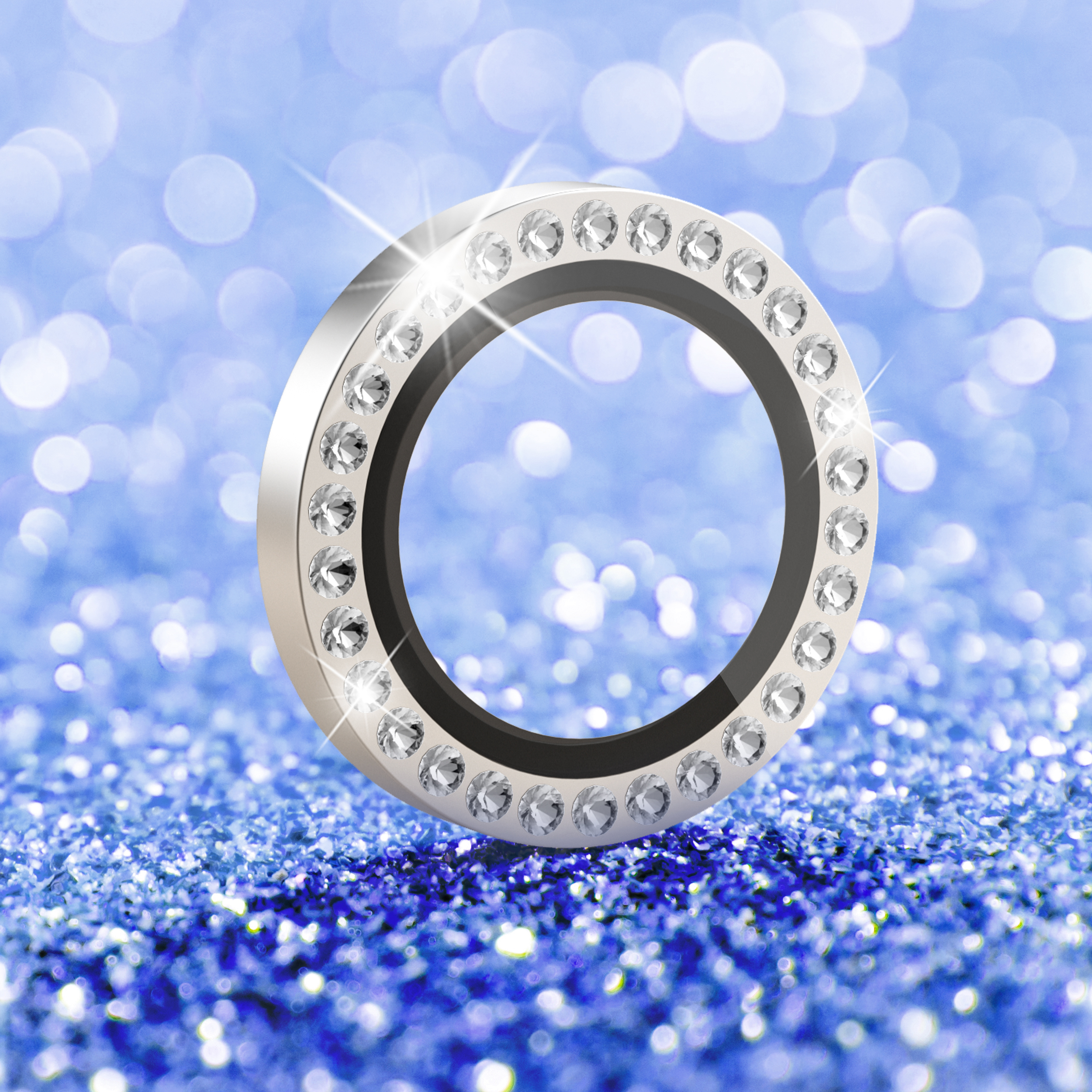 패션 OEM 오스트리아 다이아몬드 다채로운 긁힘 방지 강화 유리 아이폰 카메라 렌즈 보호 장치